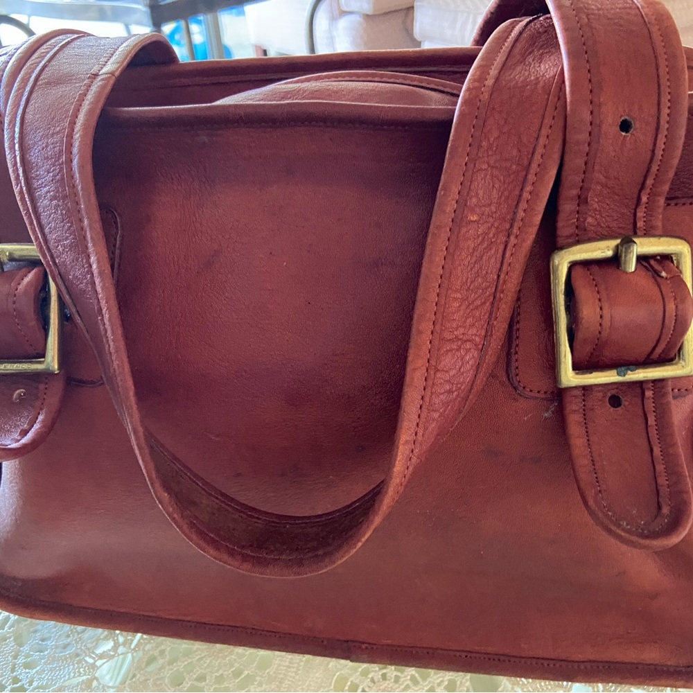 Coach Rich Brown Leather Shoulder Bag